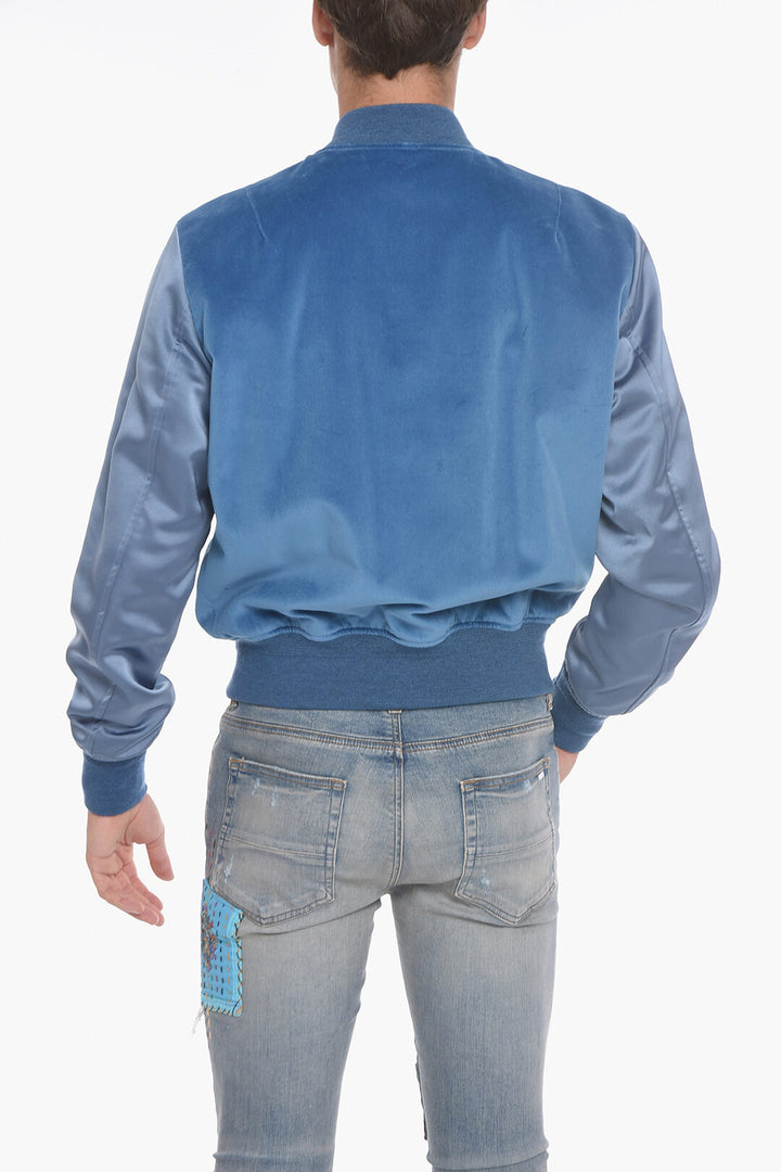 AMIRI VELOUR VARSITY JACKET