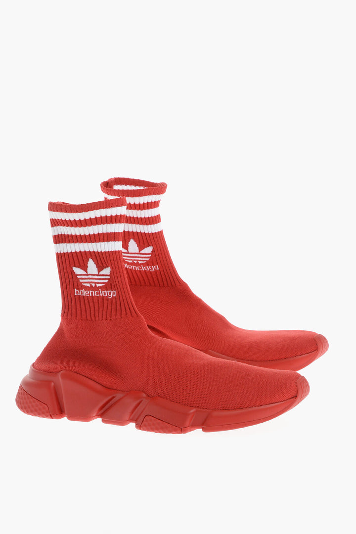 BALENCIAGA X ADIDAS WOMEN'S LOGO PRINT SPEED SOCK SNEAKERS