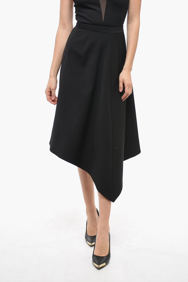 VETEMENTS ASYMMETRICAL SKIRT BLACK