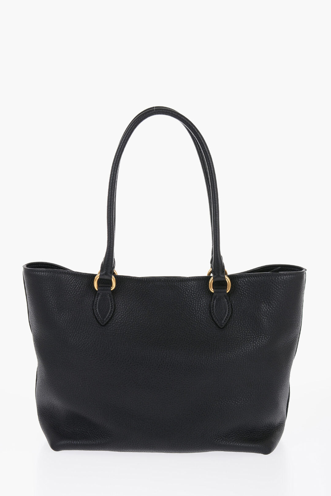 Prada Grain de Poudre Leather Tote Bag with Inner Pocket