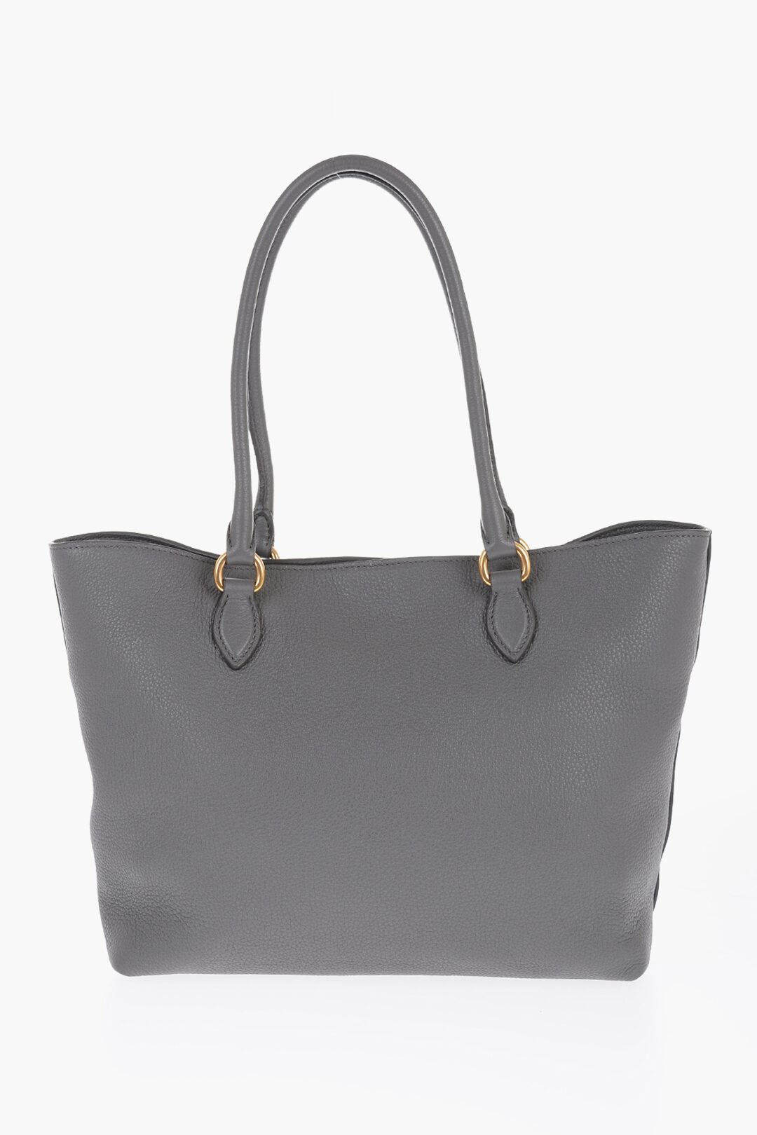 Prada Grain de Poudre Leather Tote Bag with Inner Pocket