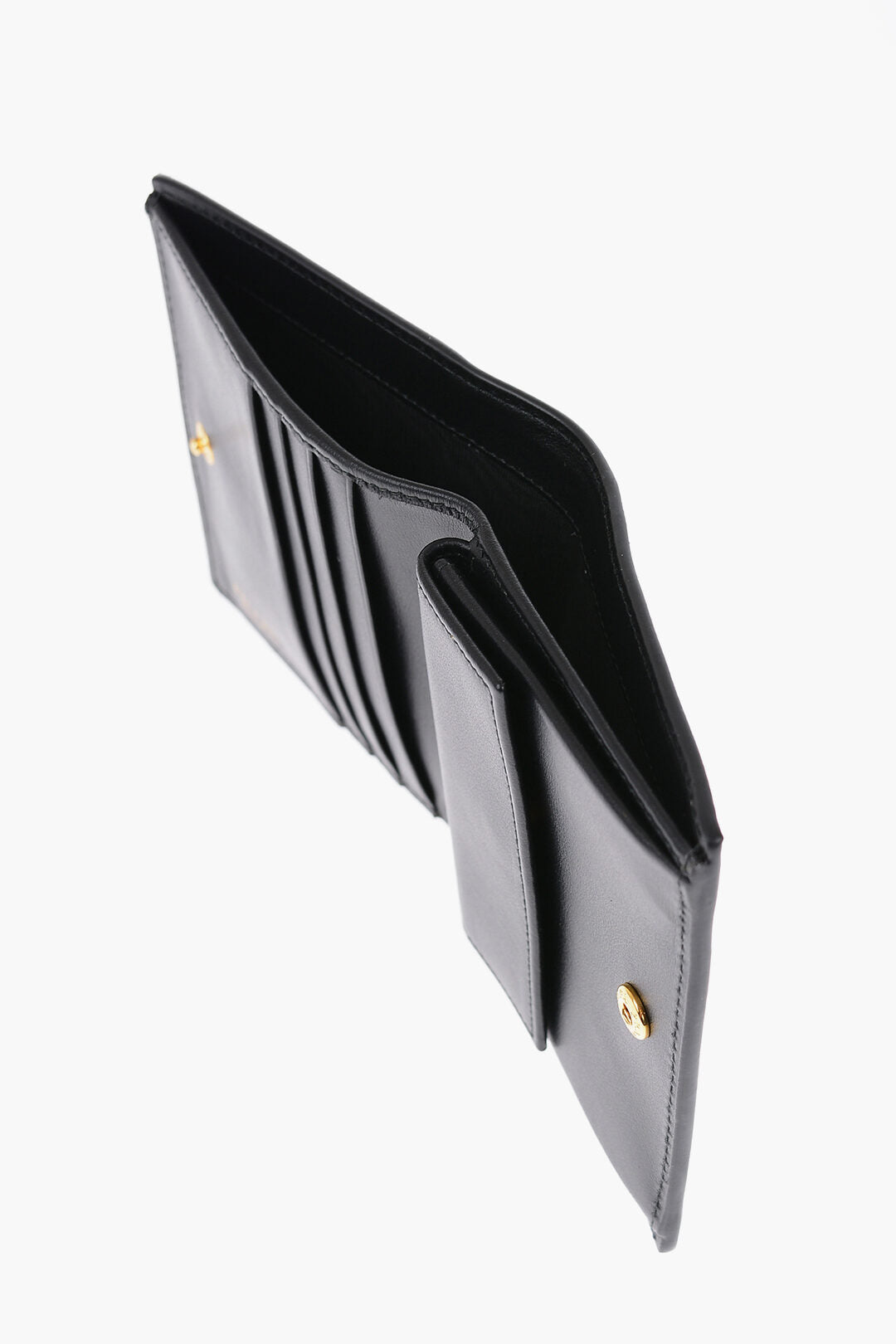 Prada Nylon Bifold Wallet with Logo Plaque