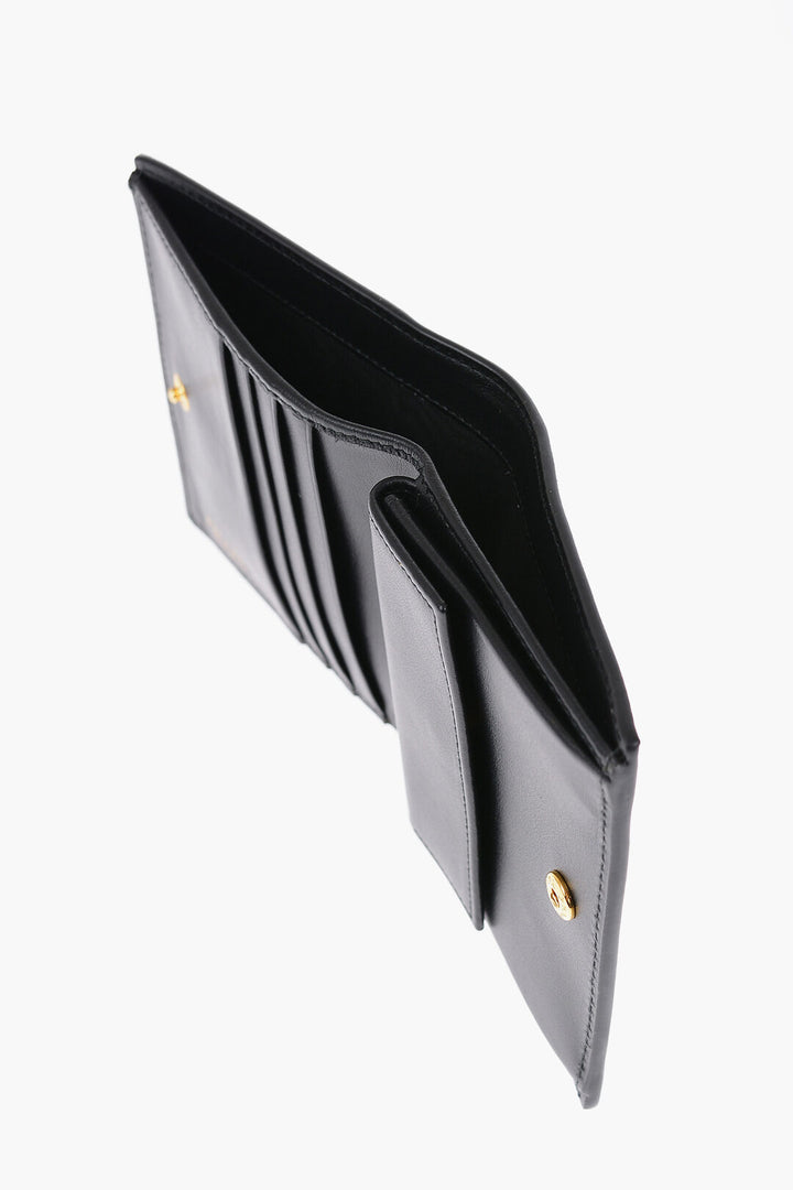 Prada Nylon Bifold Wallet with Logo Plaque