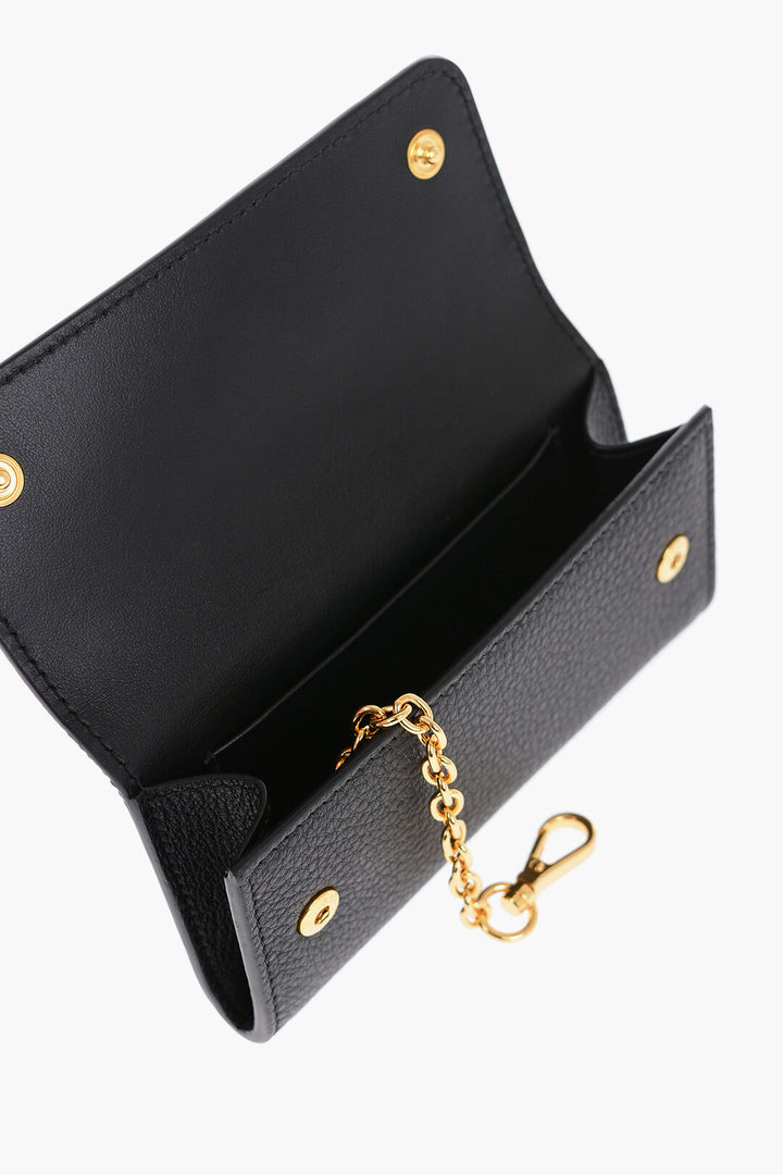 Prada Grain de Poudre Leather Key Case
