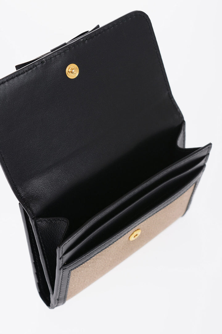 Prada - Canvas Wallet with Contrasting Edges