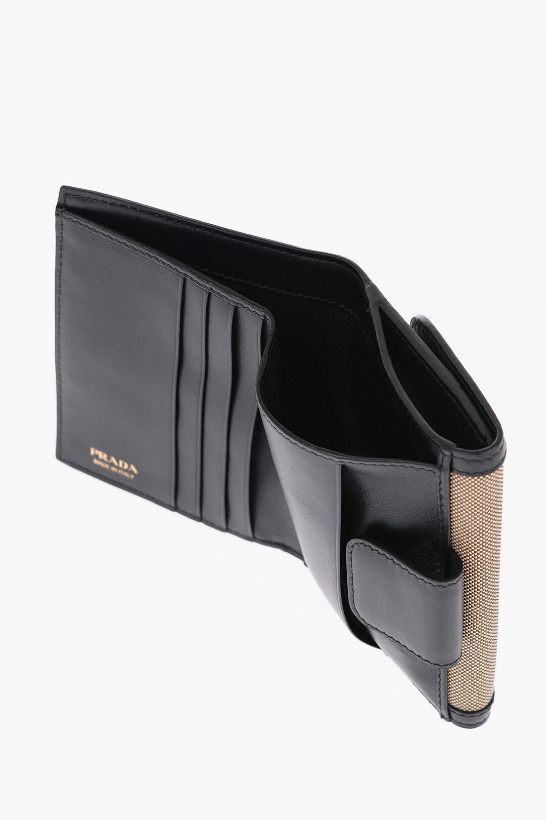 Prada - Canvas Wallet with Contrasting Edges