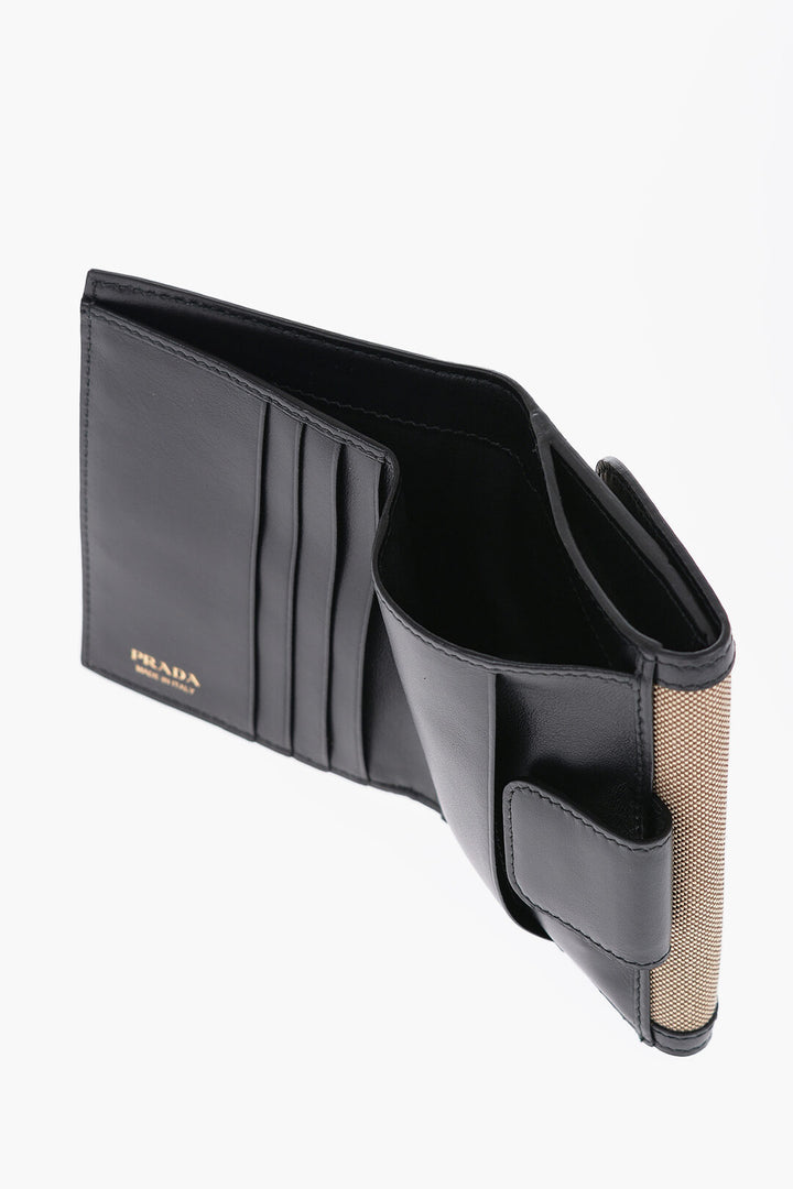 Prada - Canvas Wallet with Contrasting Edges