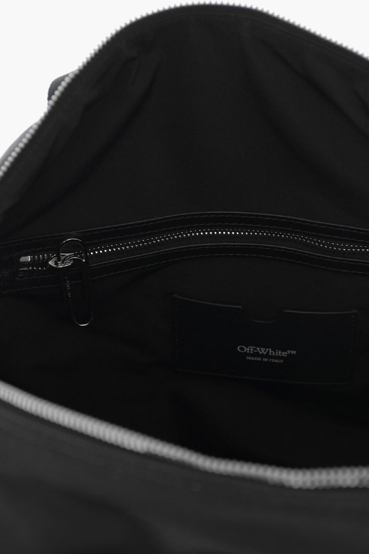 Off-White Travel Duffle Bag with Hard Core Patches