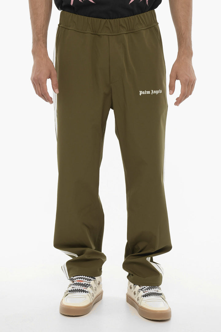 Palm Angels Contrasting Side Bands Active Pants