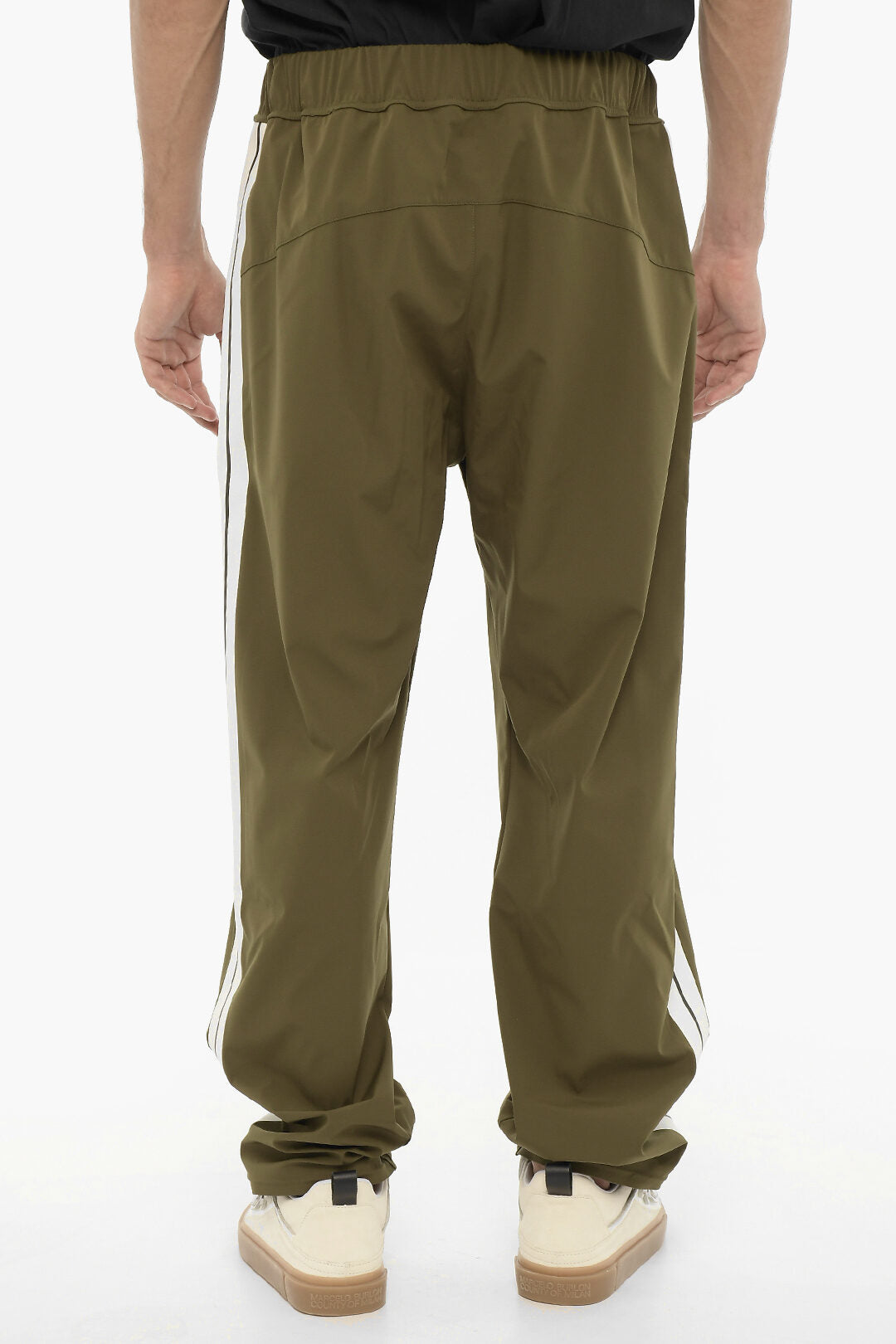 Palm Angels Contrasting Side Bands Active Pants