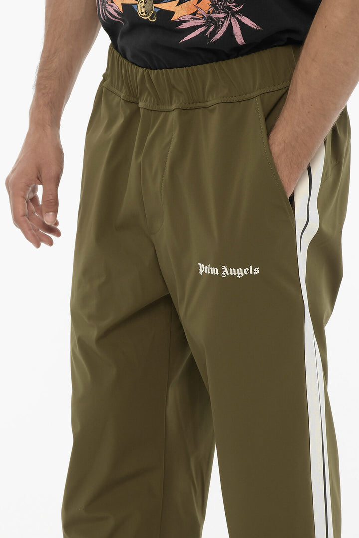 Palm Angels Contrasting Side Bands Active Pants