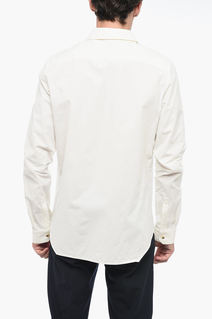 Rick Owens LUXOR Cotton OFFICE Shirt with Standard Collar