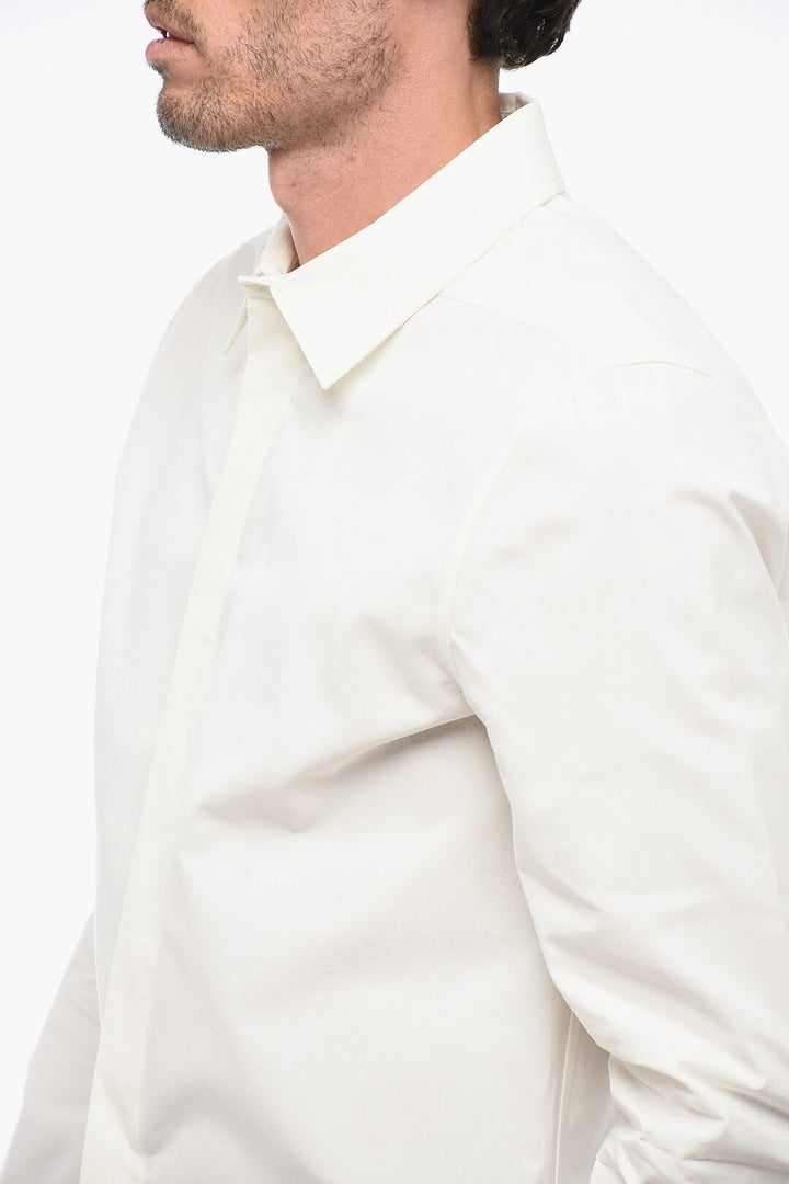 Rick Owens LUXOR Cotton OFFICE Shirt with Standard Collar
