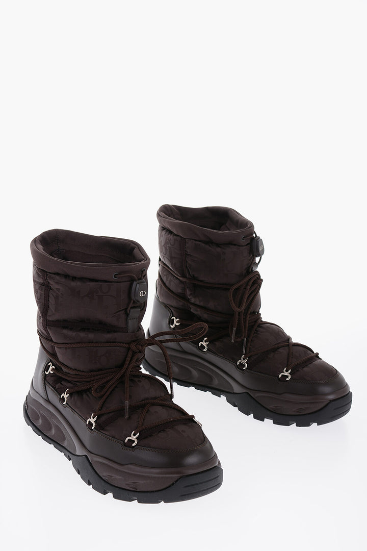 Dior Men's Monogram Print Snow Boots