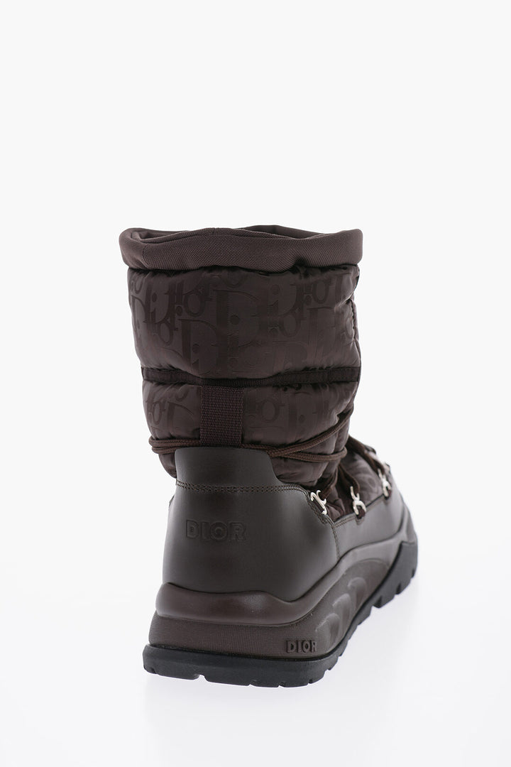 Dior Men's Monogram Print Snow Boots