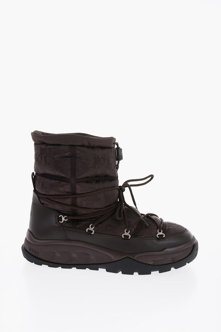 Dior Men's Monogram Print Snow Boots