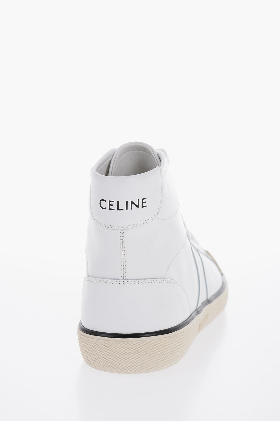 Celine Leather ALAN High-Top Sneakers