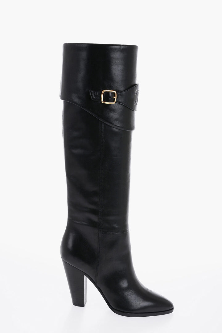 Celine - Knee-Length WILTERS Leather Boots 10cm