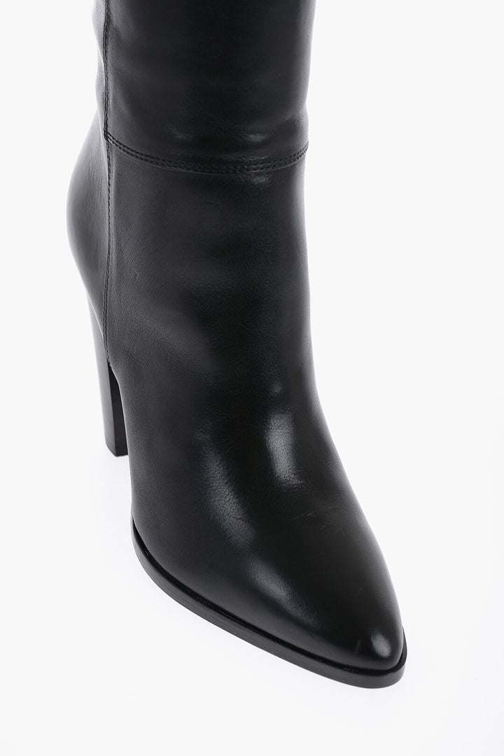 Celine - Knee-Length WILTERS Leather Boots 10cm