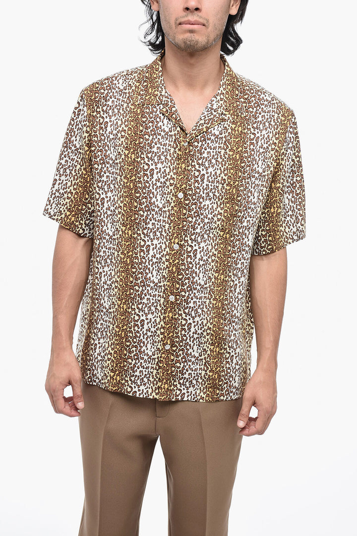 Camicia a maniche corte Celine HAWAIIAN con motivo animalier