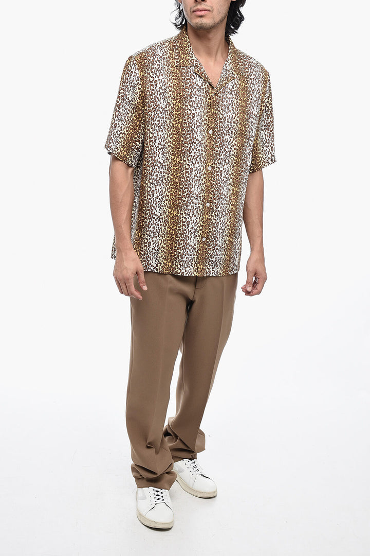 Camicia a maniche corte Celine HAWAIIAN con motivo animalier