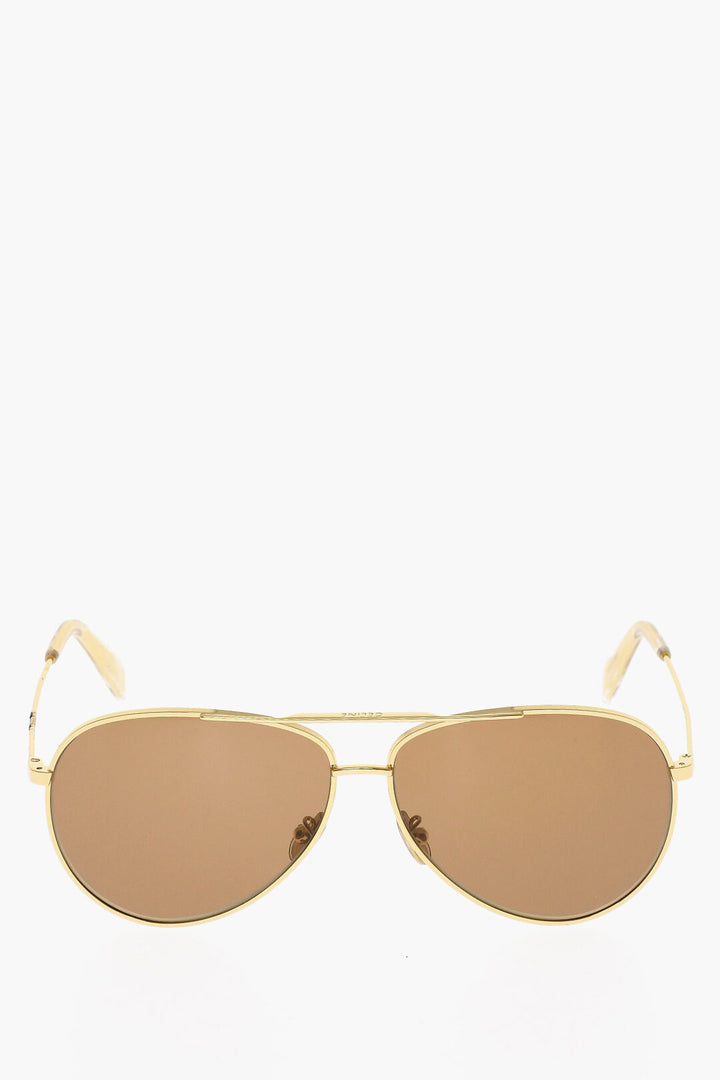 Occhiali da sole Celine Aviator con montatura effetto dorato