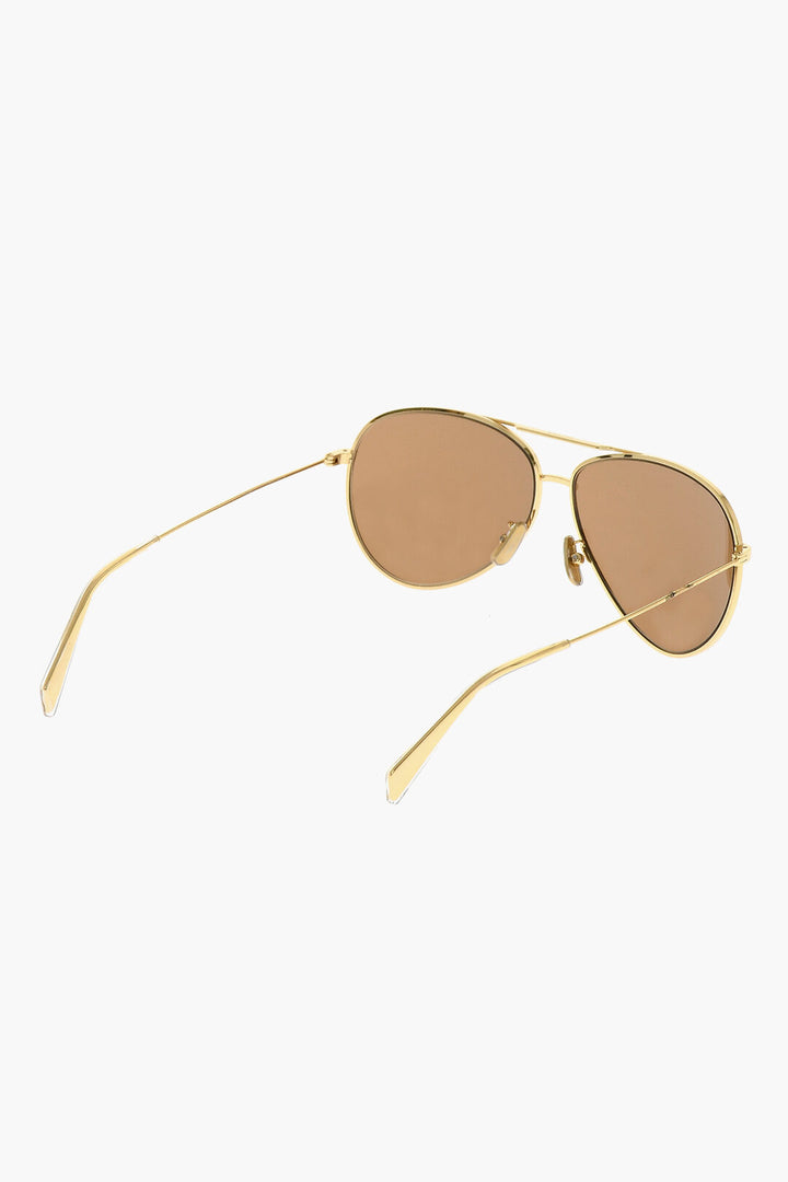 Occhiali da sole Celine Aviator con montatura effetto dorato