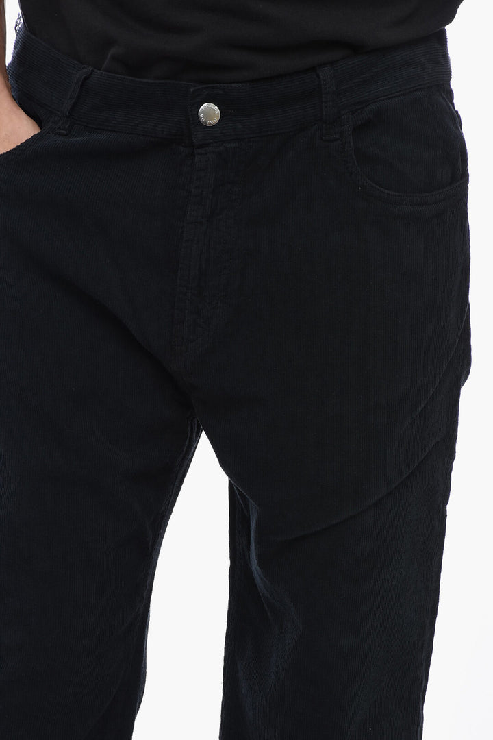 Pantaloni in velluto a coste 5 tasche Prada