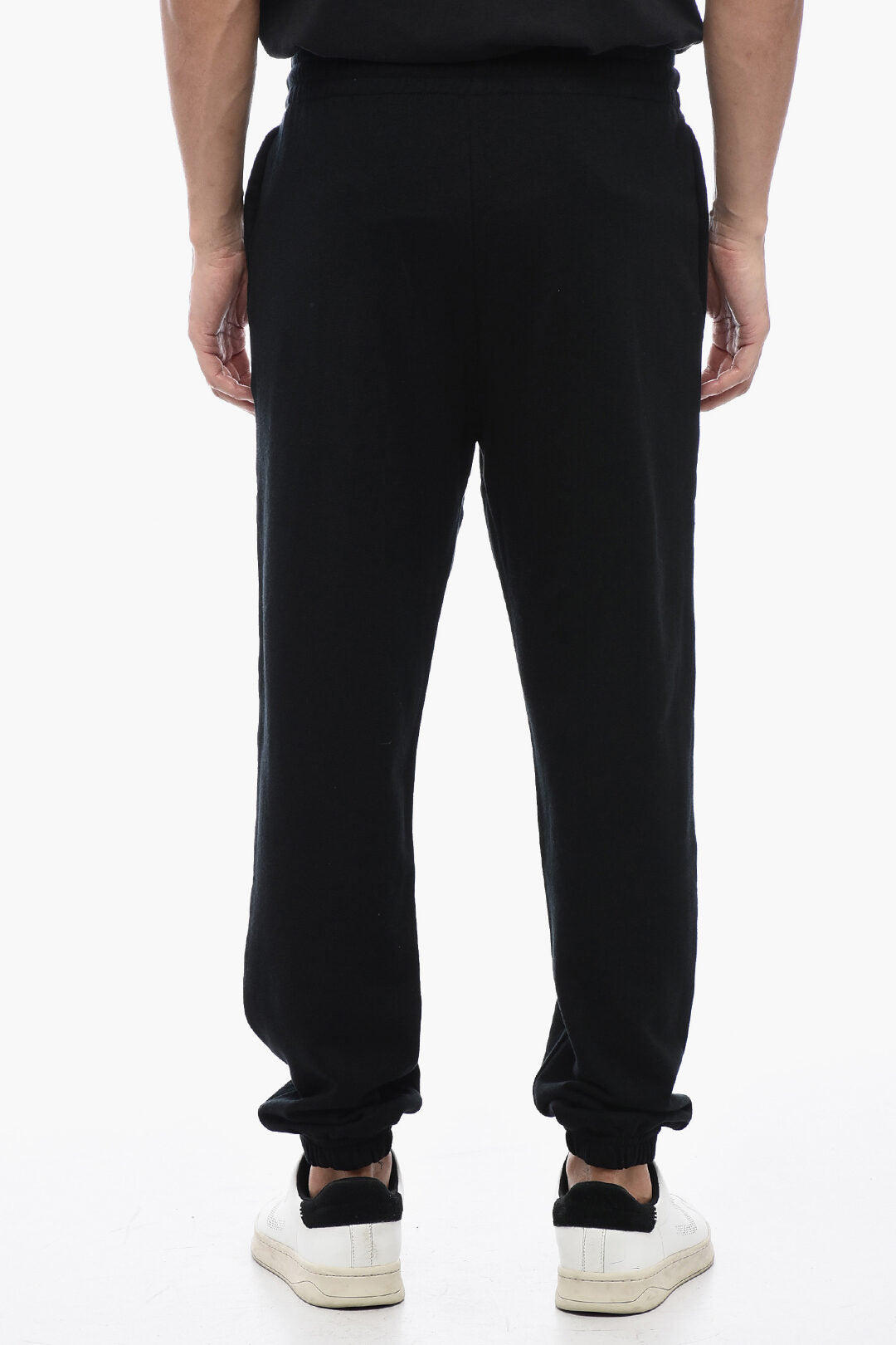 Celine Cashmere Blend Joggers with Embroidered Logo