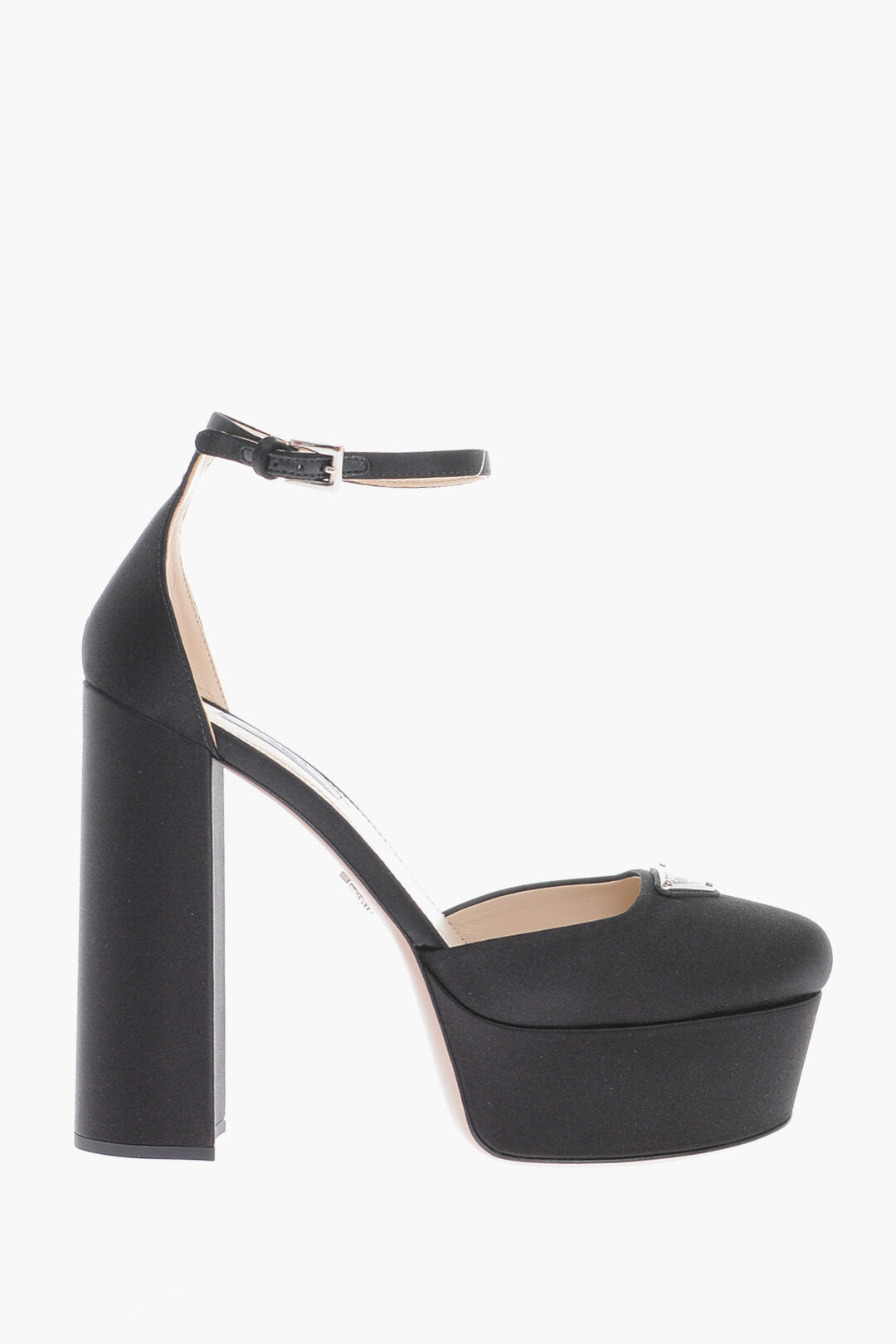 Prada Satin Sandals With Ankle Strap Heel 14 cm