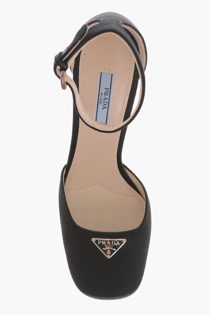 Prada Satin Sandals With Ankle Strap Heel 14 cm