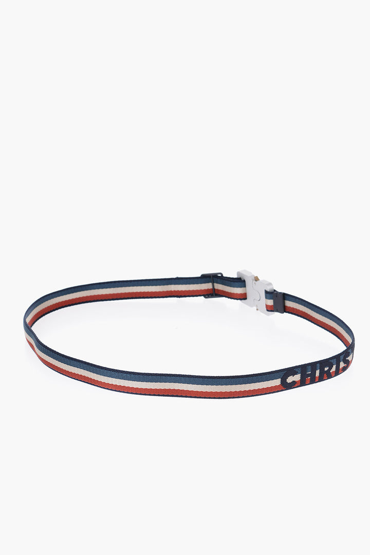Dior Tricolor Fabric Belt