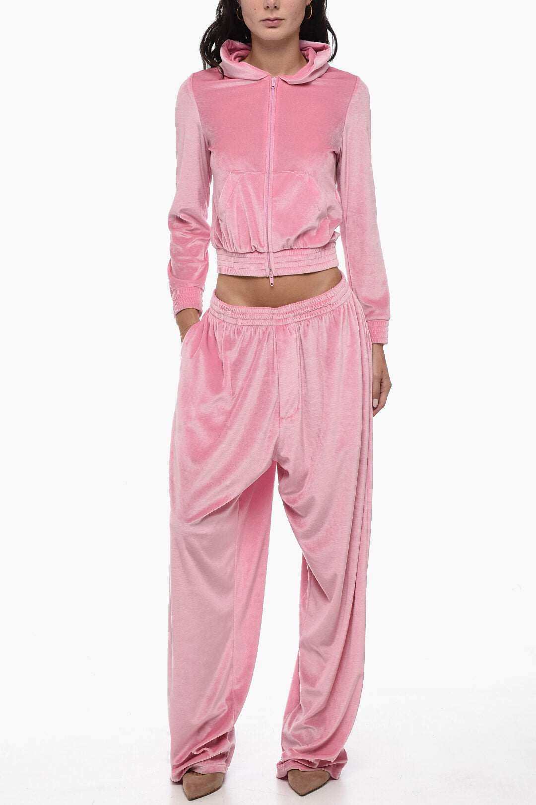 Balenciaga Chenille Pants With Drawstrings