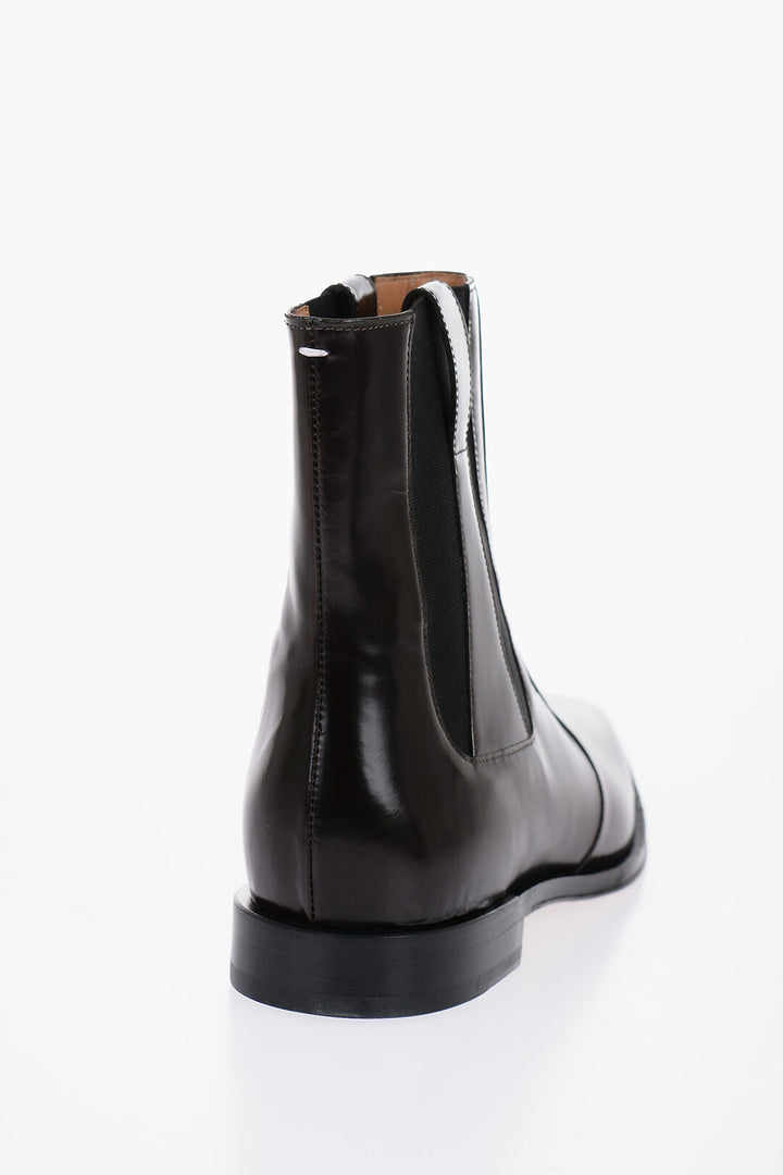 Maison Margiela Brown Leather Chelsea Boots