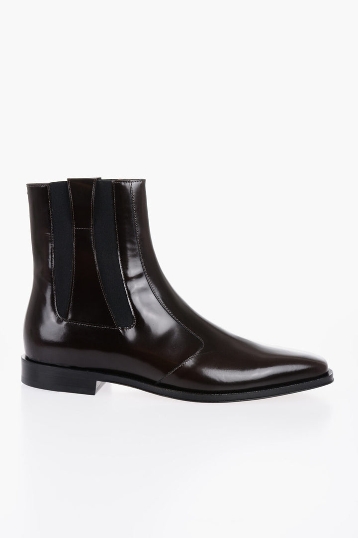 Maison Margiela Brown Leather Chelsea Boots
