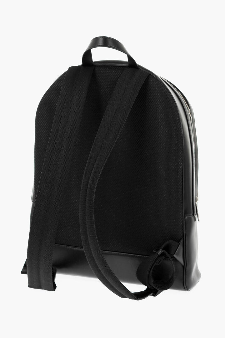 Zaino VARSITY ROUND in pelle bianco sporco con toppe