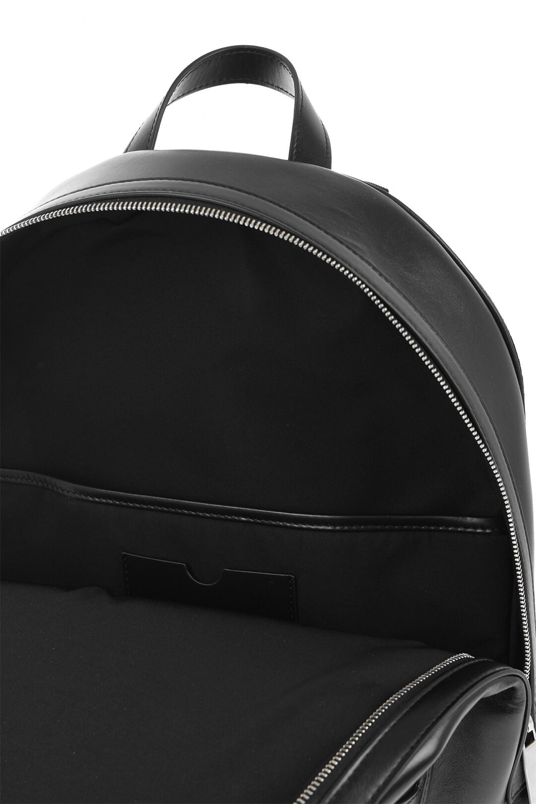 Zaino VARSITY ROUND in pelle bianco sporco con toppe