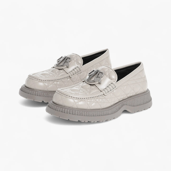 Dior Quilted Leather BUFFALO Loafers with Logoed Buckle