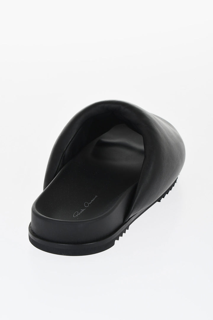 Rick Owens Leather Padded Slides