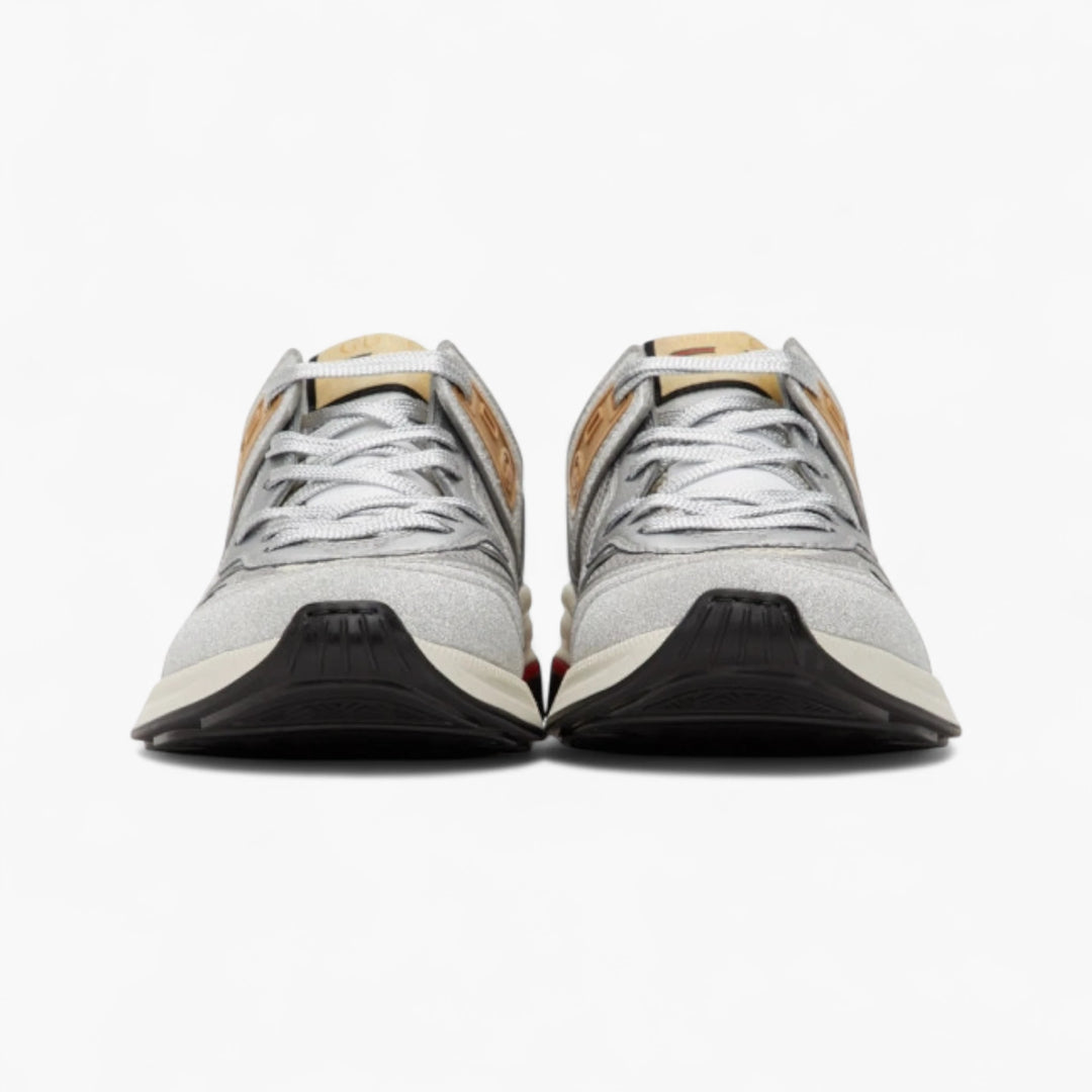 Gucci Silver Sparkling Ultrapace Sneakers