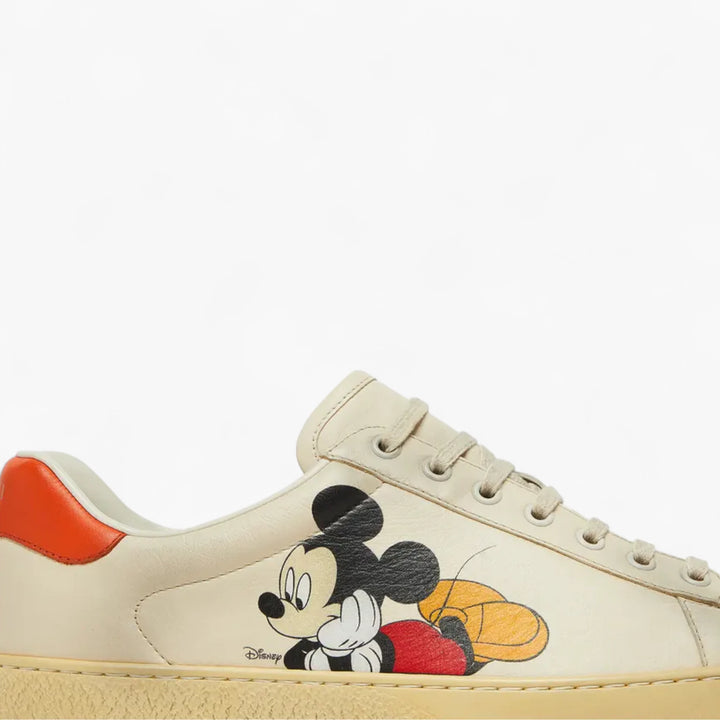 Gucci Disney x Ace Mickey Mouse Avorio Sneakers – Limited Edition