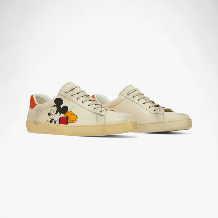 Gucci Disney x Ace Mickey Mouse Avorio Sneakers – Limited Edition