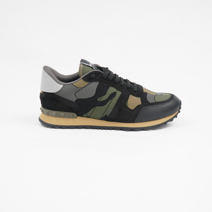 Valentino Black Camouflage Sneakers