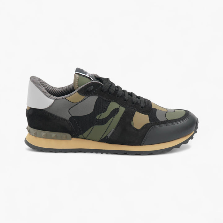 Valentino Black Camouflage Sneakers