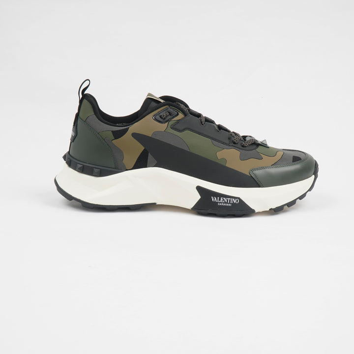 Valentino Black-Camouflage Sneakers
