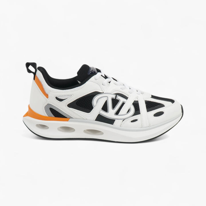 Valentino White-Black-Orange Sneakers