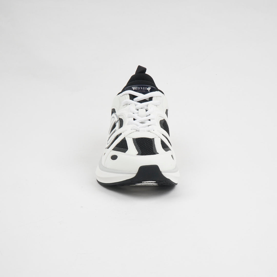 Valentino White-Black-Orange Sneakers