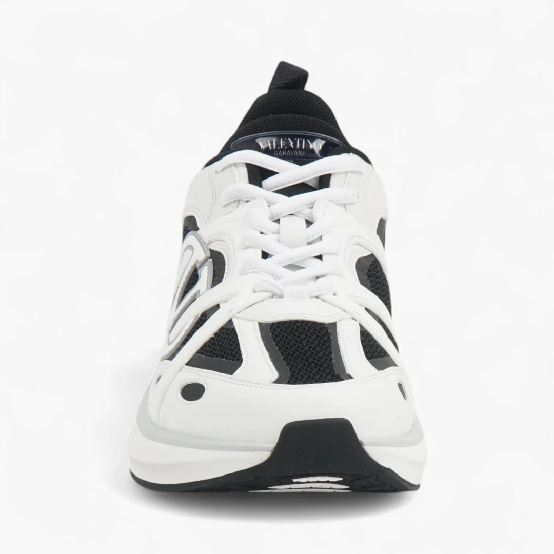 Valentino White-Black-Orange Sneakers