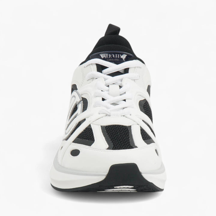 Valentino White-Black-Orange Sneakers