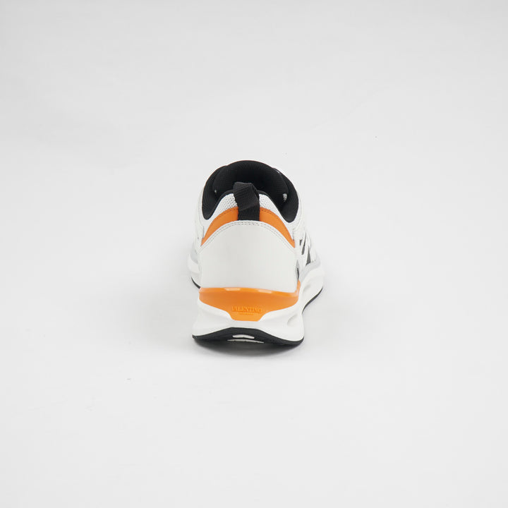 Valentino White-Black-Orange Sneakers